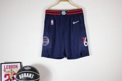 NBA Philadelphia 76ers 21-22 city shorts Marine